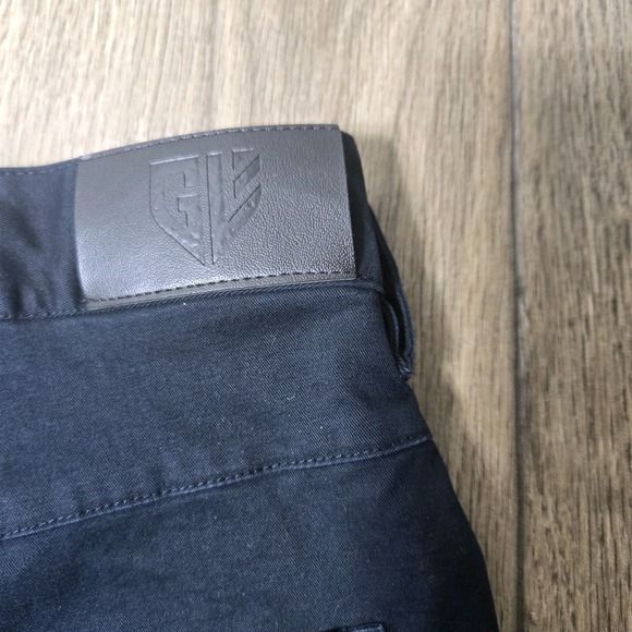 Graham Luxe Golf Pants Mens 34x32 Black Performance Chino Straight Nylon Stretch - Picture 12 of 12